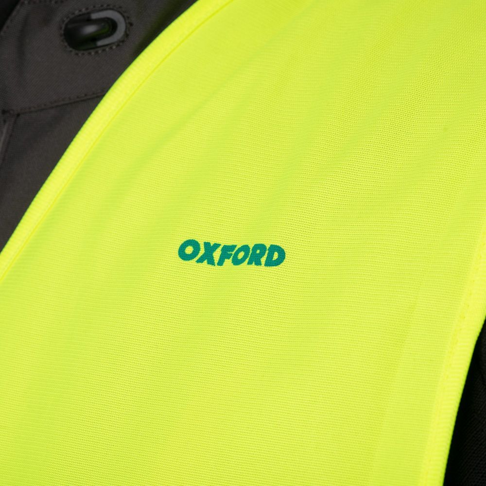 Oxford Bright Reflective Vest With Learner Rider L Plates Yellow