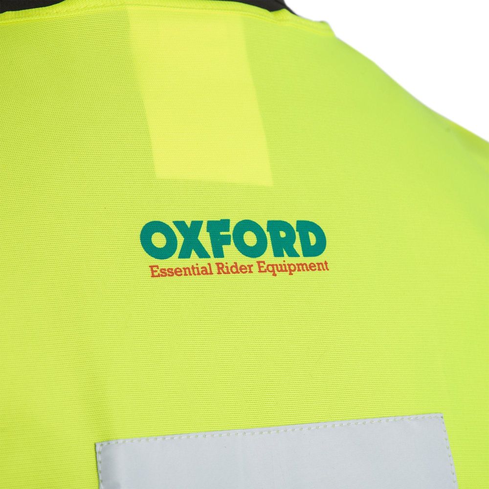 Oxford Bright Reflective Vest With Learner Rider L Plates Yellow