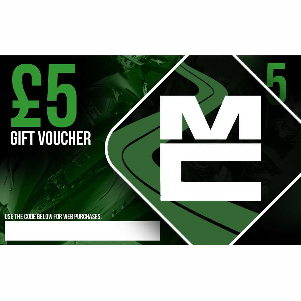 Moto Central £5 Gift Voucher  - FREE UK Shipping, FREE 365 Day Returns | Moto Central