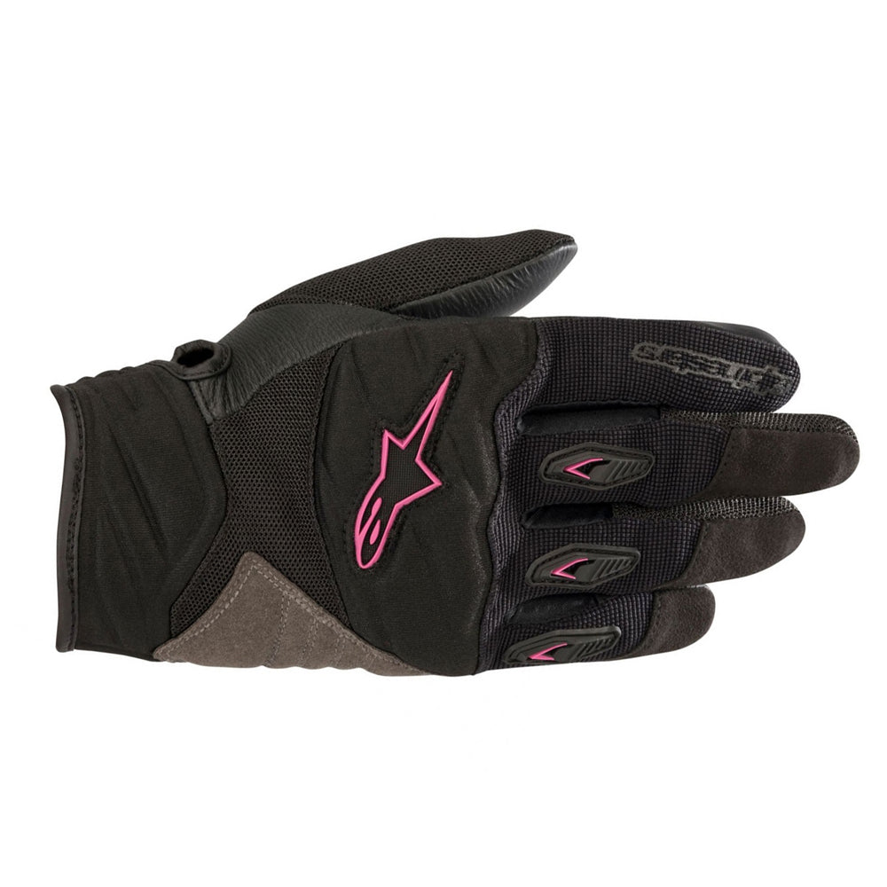 Alpinestars Stella Shore Ladies Gloves Black / Fuchsia - FREE UK Shipping, FREE 365 Day Returns | Moto Central