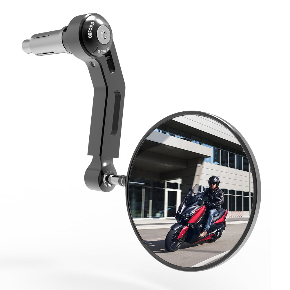 Oxford Premium Bar End Mirror Left Hand Side