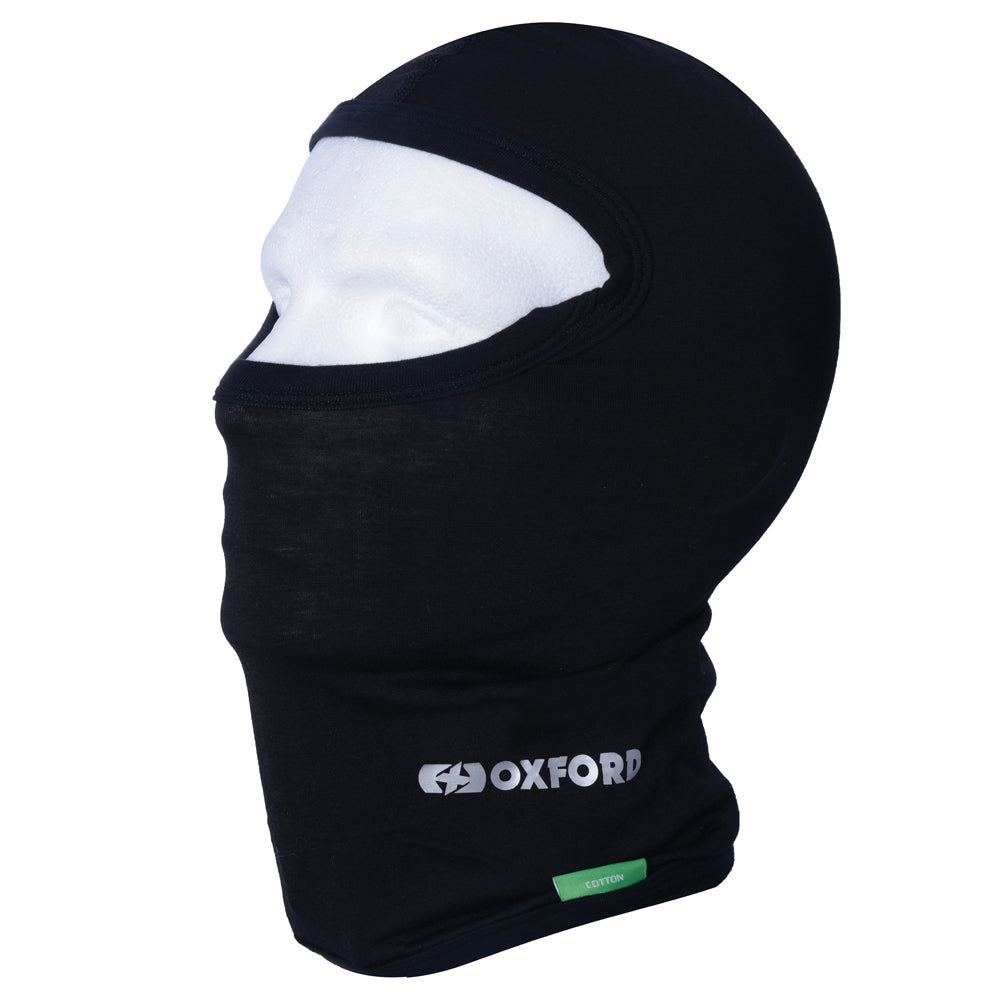 Oxford Cotton Balaclava Black  - FREE UK Shipping, FREE 365 Day Returns | Moto Central