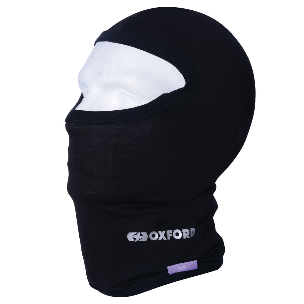 Oxford Deluxe Silk Balaclava Black - FREE UK Shipping, FREE 365 Day Returns | Moto Central