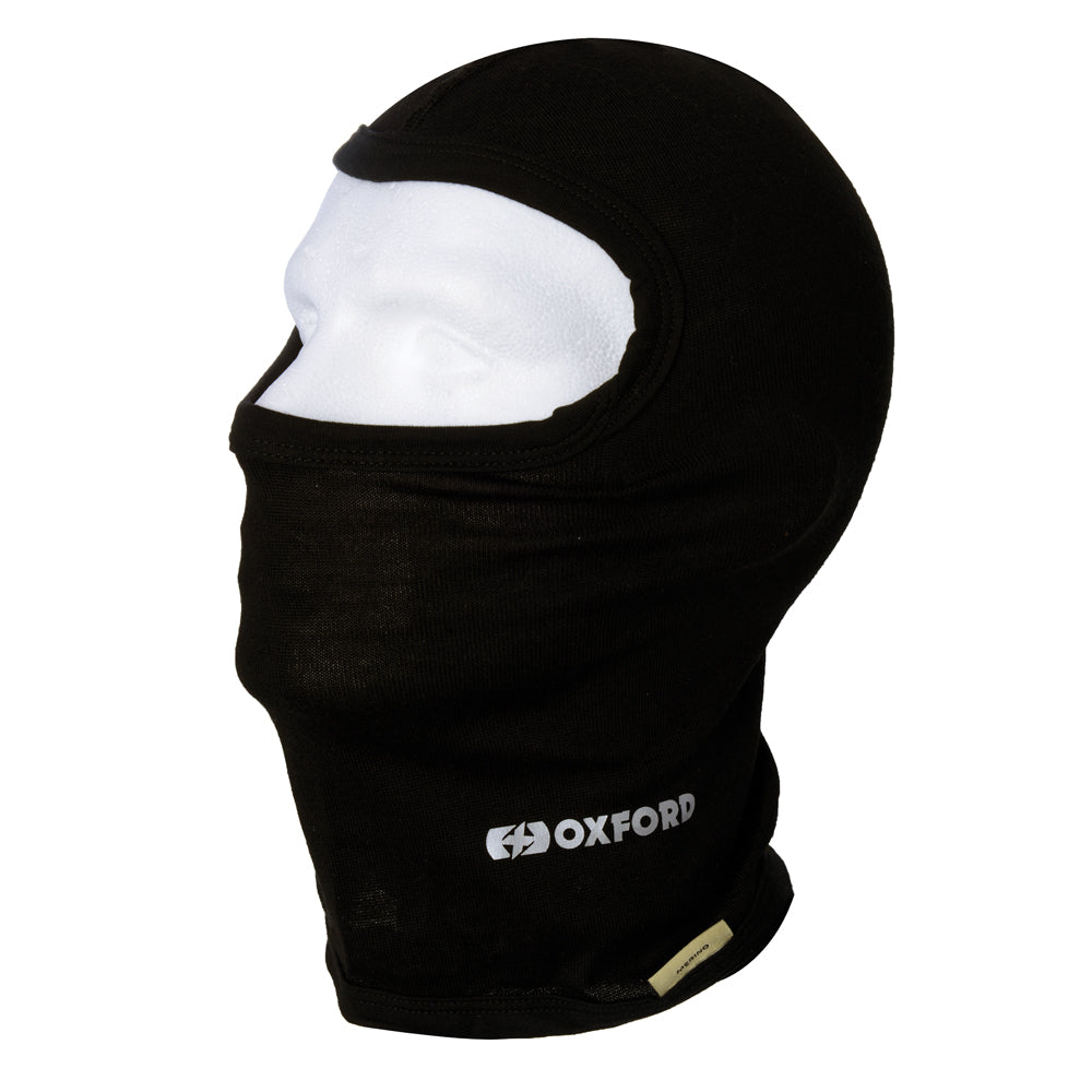 Oxford Deluxe Merino Balaclava Black - FREE UK Shipping, FREE 365 Day Returns | Moto Central