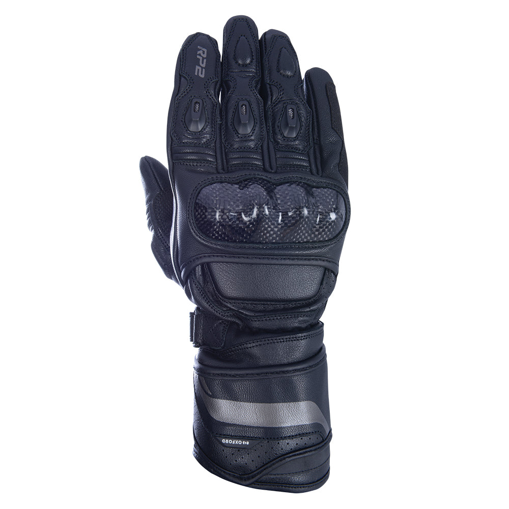 Oxford RP-2 2.0 Sports Long Leather Gloves Stealth Black