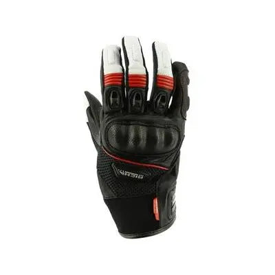 Richa Blast Summer Leather Gloves Black / Red - FREE UK Shipping, FREE 365 Day Returns | Moto Central