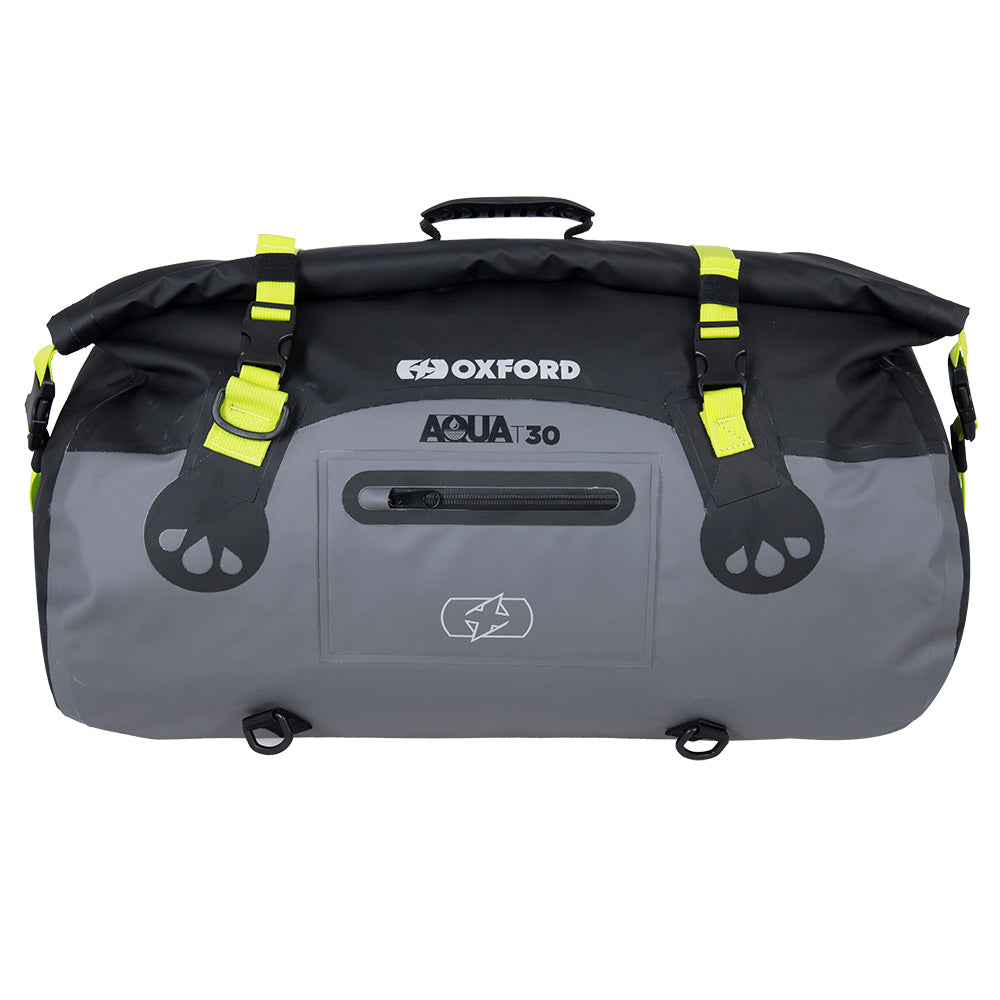 Oxford Aqua T30 Roll Bag Black / Grey / Fluo Yellow - 30 Litres