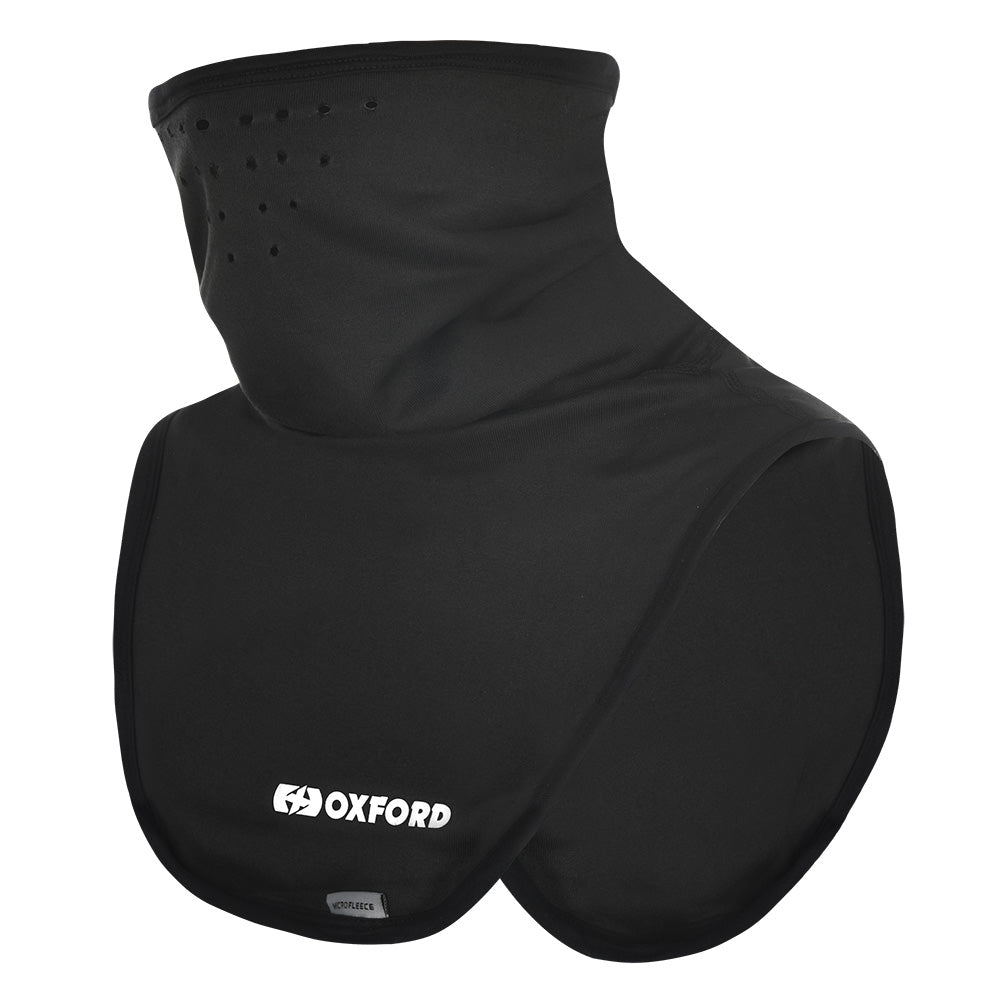 Oxford Deluxe Neck Tube Micro Fleece Black  - FREE UK Shipping, FREE 365 Day Returns | Moto Central