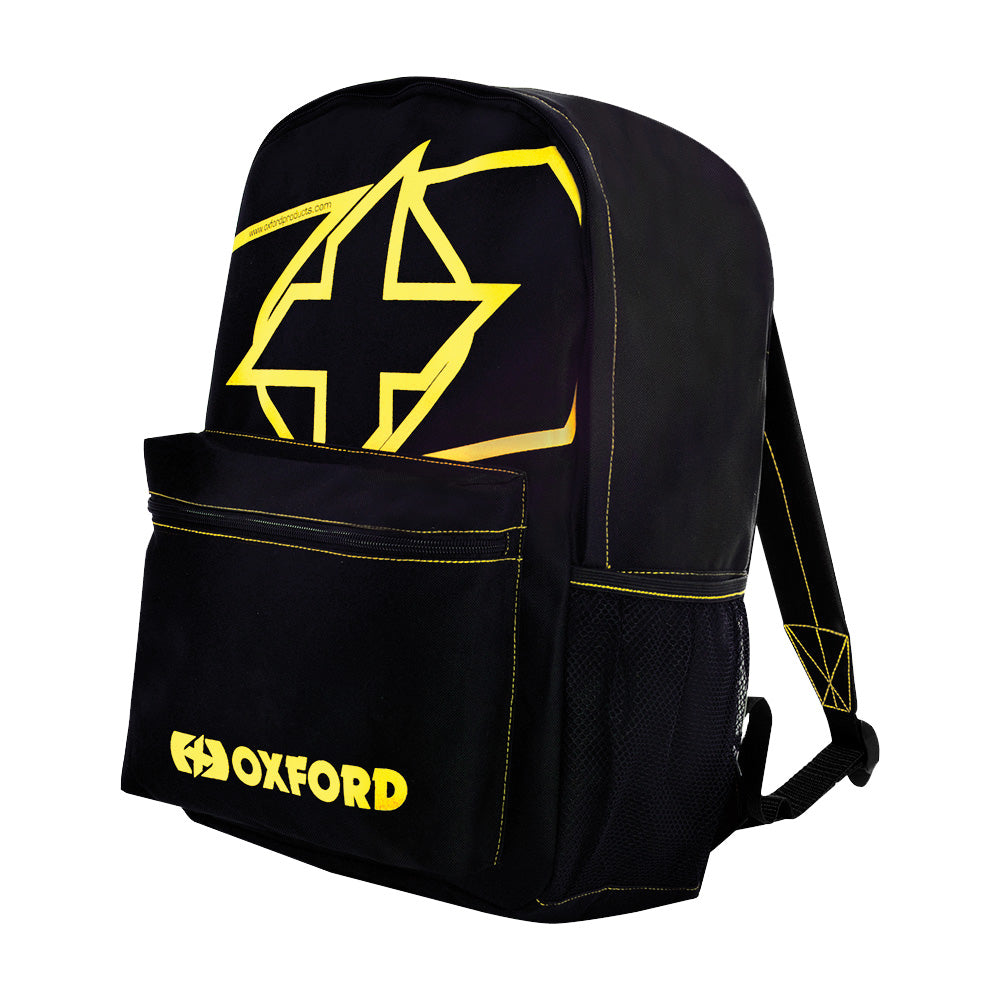 Oxford X Rider Essential Backpack Black / Fluo Yellow - 15 Litres