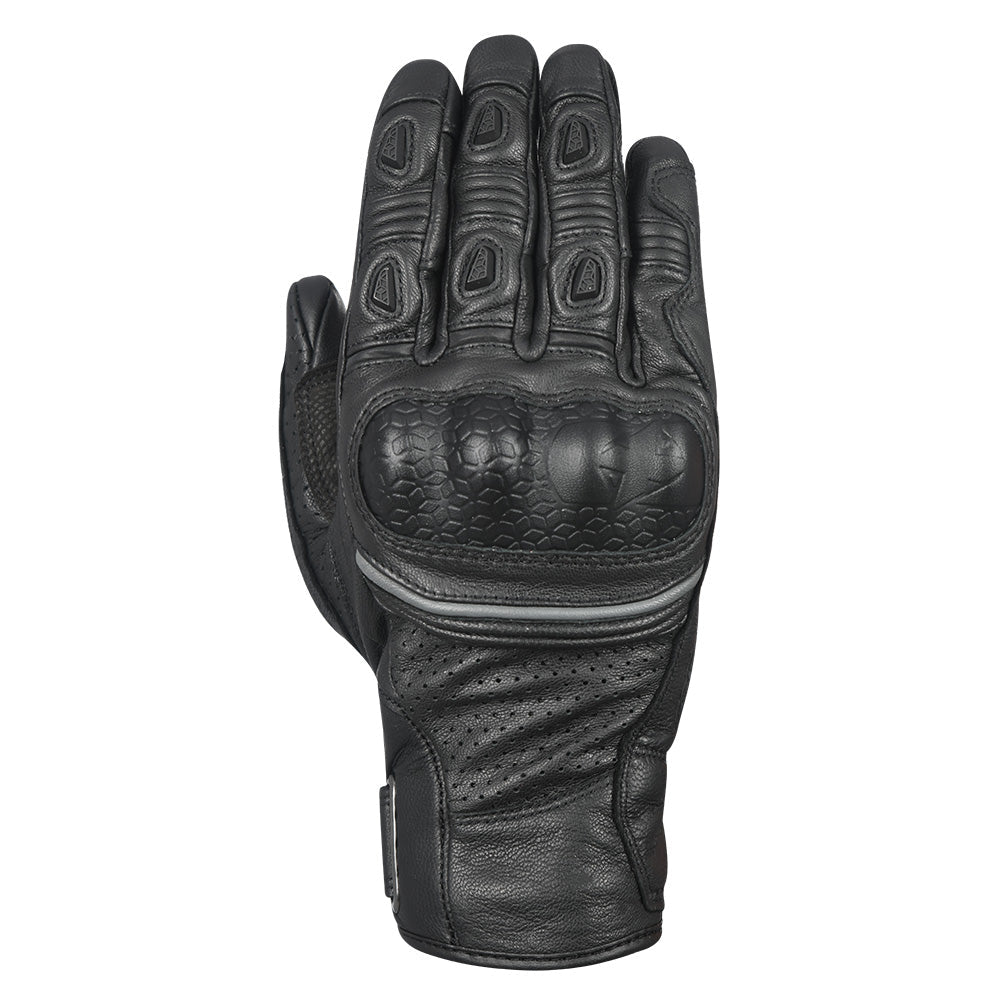 Oxford Hawker Leather Gloves Black