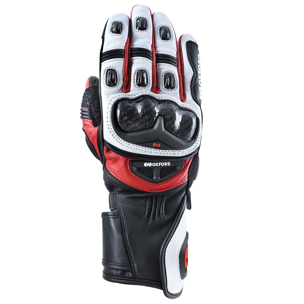 Oxford RP-2R Leather Gloves White / Black / Red