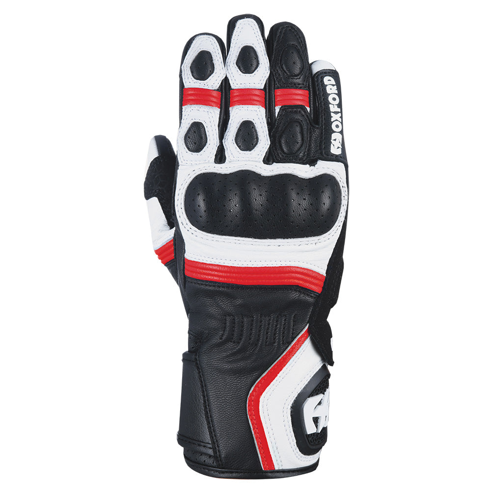 Oxford RP-5 2.0 Leather Gloves White / Black / Red