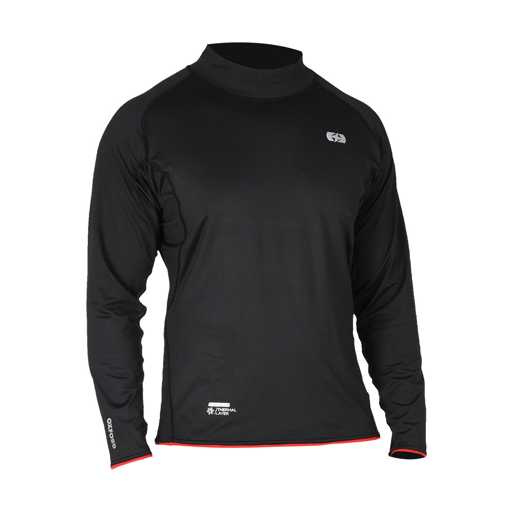 Oxford Warm Dry Thermal High Neck Base Layer Top Black