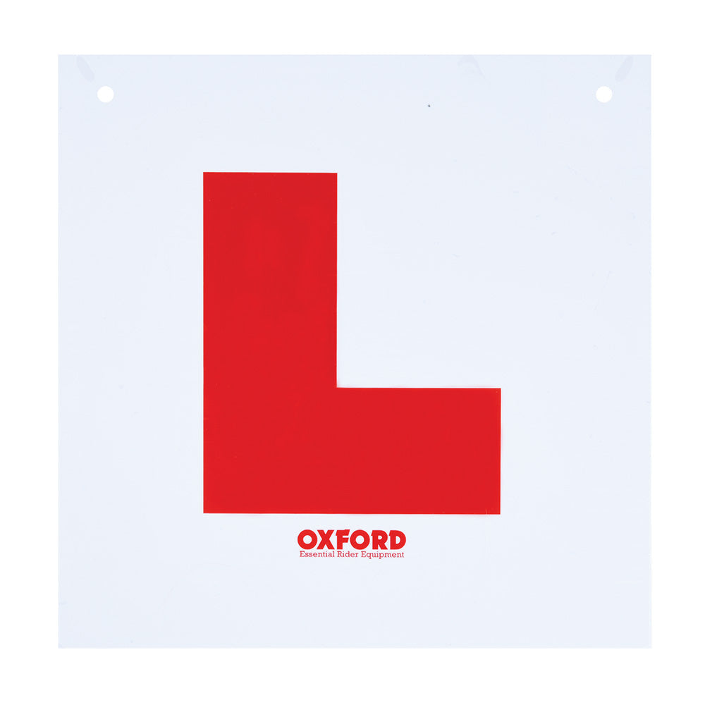 Oxford Rigid L Plate - Pack Of 20 - FREE UK Shipping, FREE 365 Day Returns | Moto Central