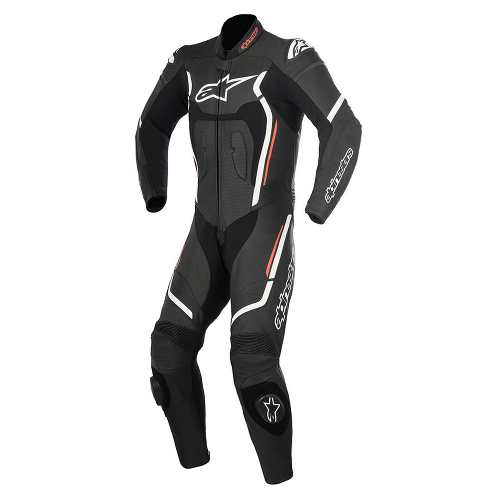 Alpinestars Motegi V2 Stella One Piece Ladies Leather Suit Black / White / Fluo Red