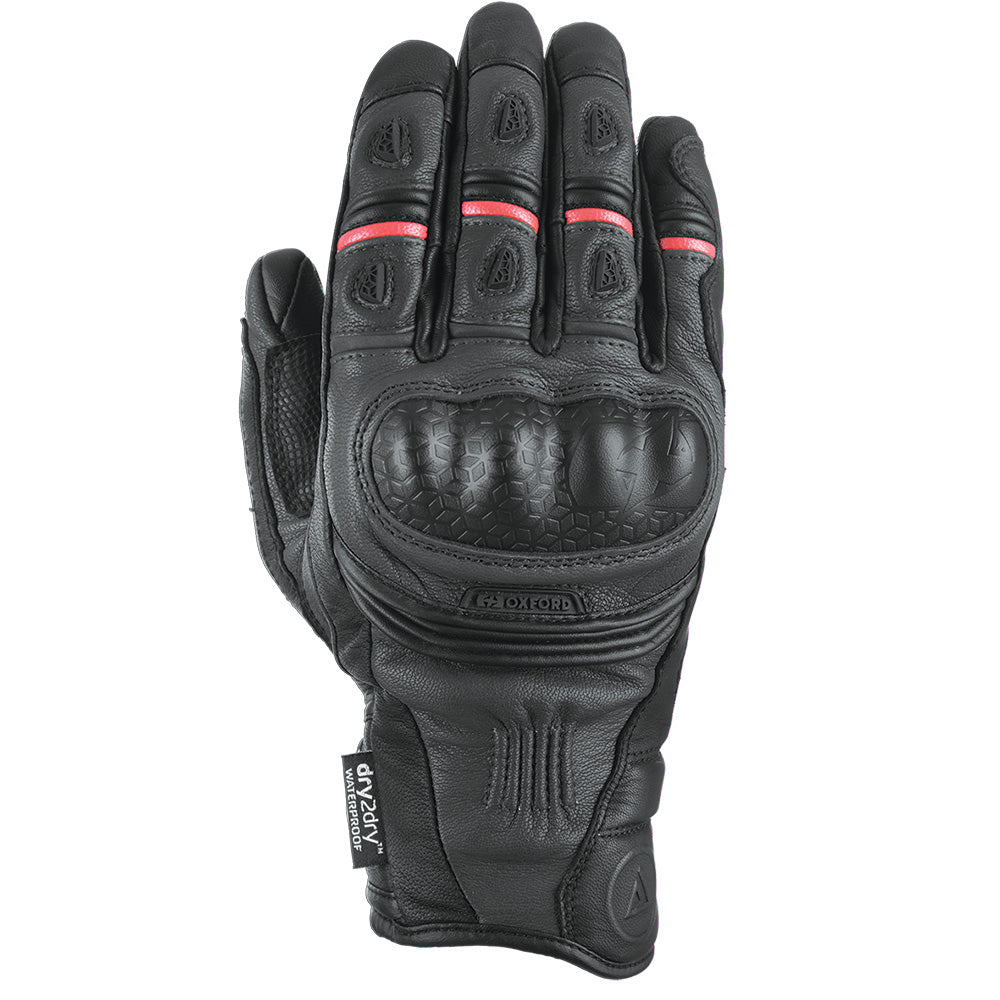 Oxford Mondial Short Leather Gloves Tech Black