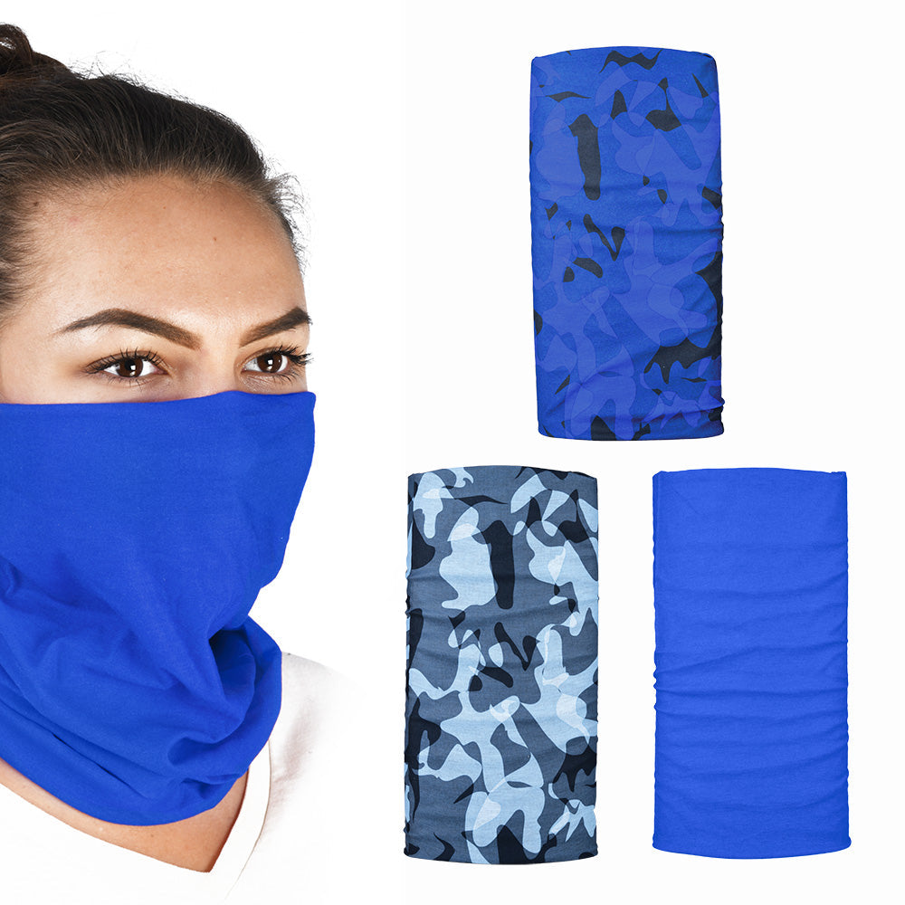 Oxford Comfy Multifunctional Head & Neckwear Havoc Blue - Pack Of 3 - FREE UK Shipping, FREE 365 Day Returns | Moto Central