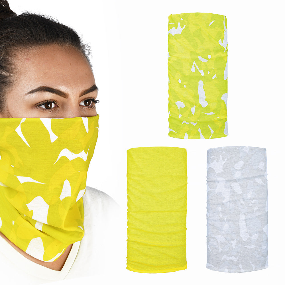 Oxford Comfy Multifunctional Head & Neckwear Havoc Fluo Yellow - Pack Of 3 - FREE UK Shipping, FREE 365 Day Returns | Moto Central