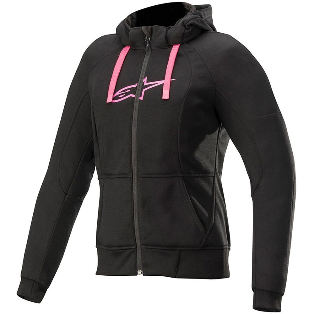 Alpinestars Stella Chrome Sport Ladies Hoodie Black / Fuchsia