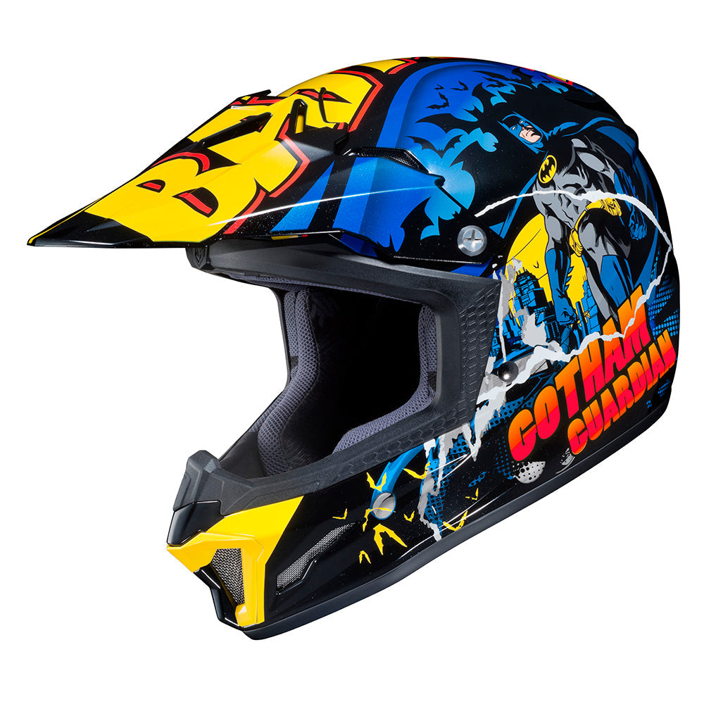 HJC CL-XY 2 Youth Batman Motocross Helmet MC23 Black - FREE UK Shipping, FREE 365 Day Returns | Moto Central