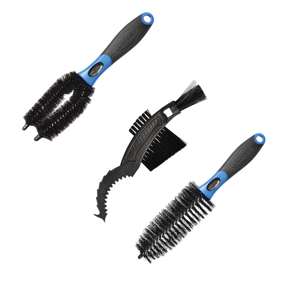 Oxford Triple Cleaning Brush Set Black