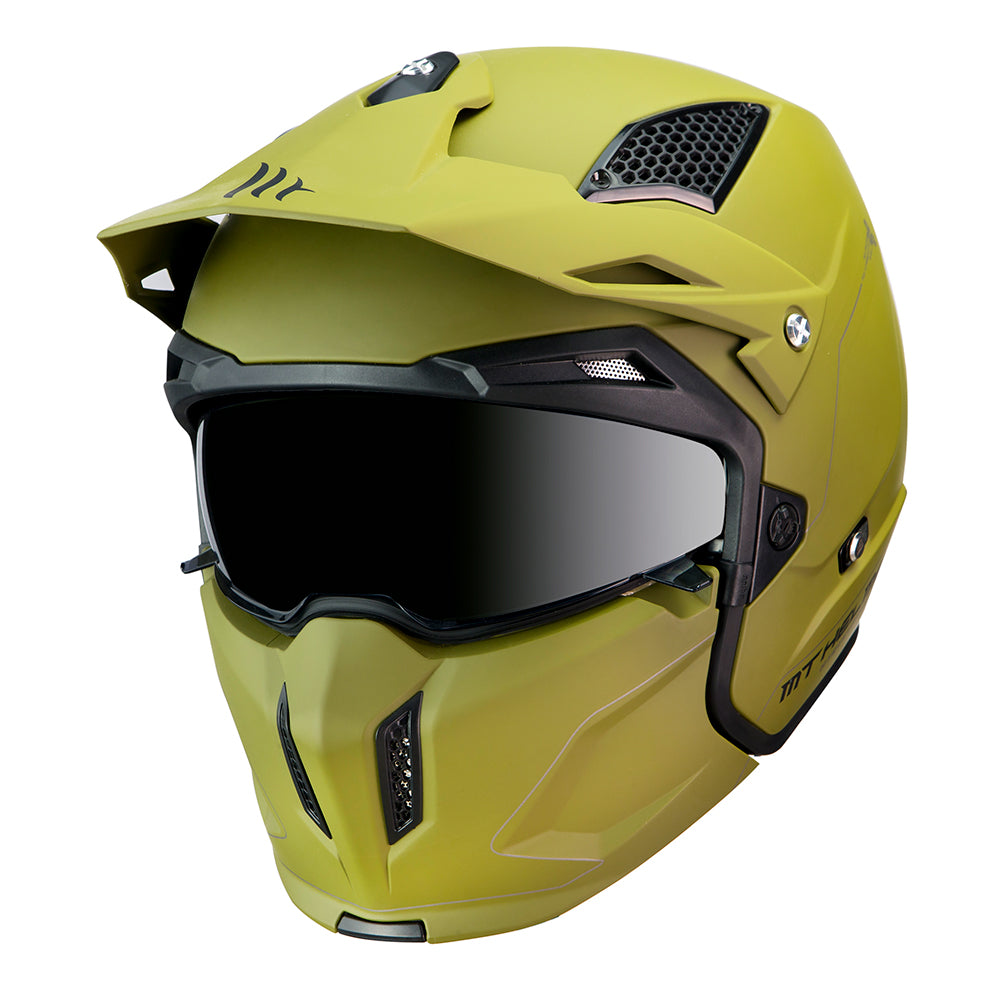 MT Streetfighter SV Solid Adventure Helmet Matt Green