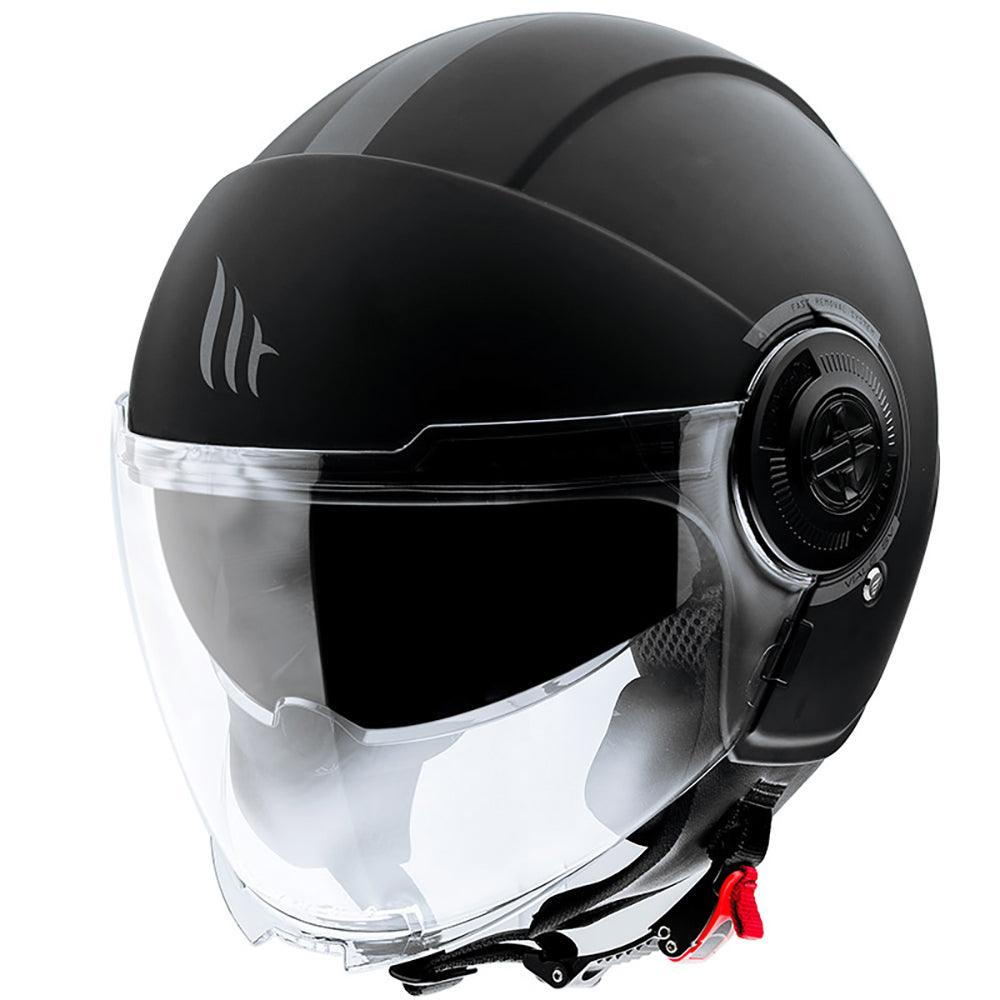 MT Viale Solid Open Face Helmet Matt Black