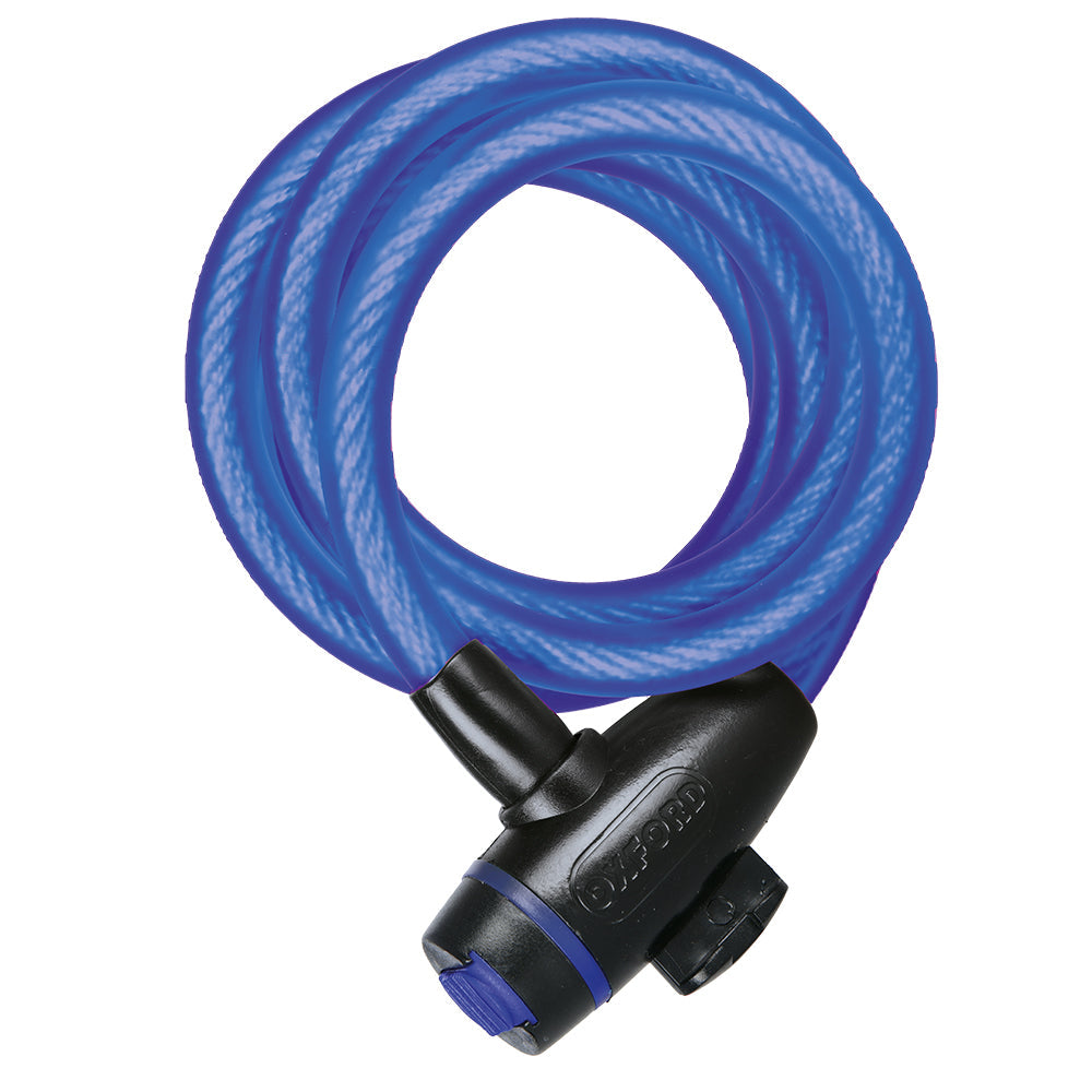 Oxford Cable Lock Blue - 1.8m x 12mm