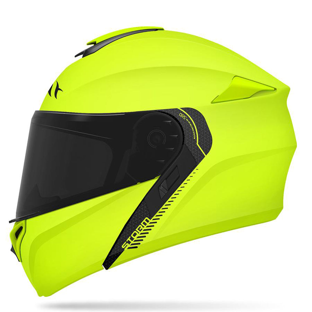 MT Storm Solid Flip-Up Helmet Fluo Yellow