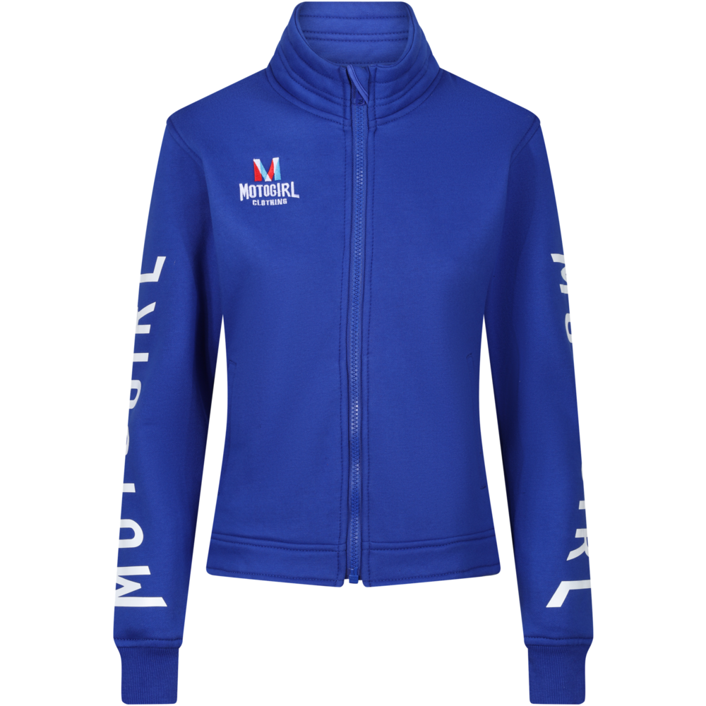 MotoGirl M-Patch Ladies Sweatshirt Blue