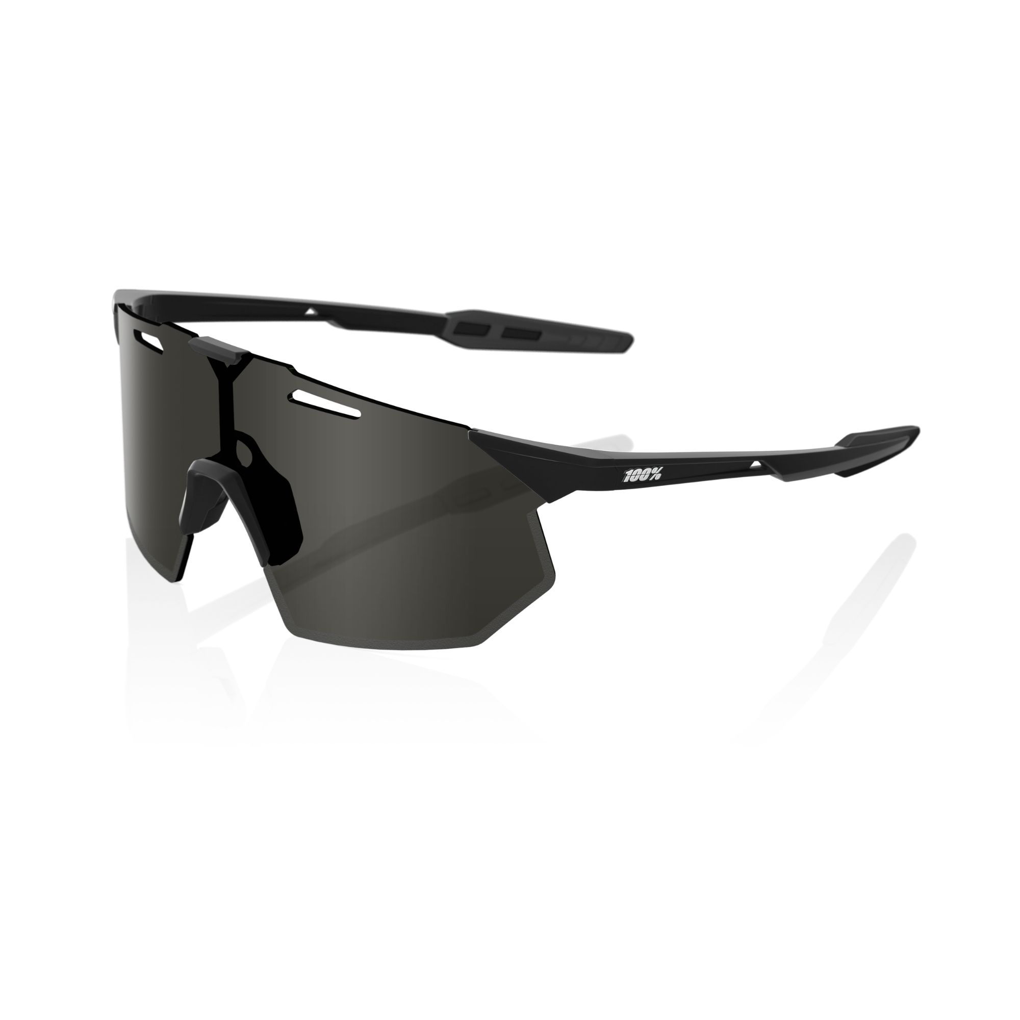 100% Hypercraft SQ Glasses Matt Black / Smoke Lens - FREE UK Shipping, FREE 365 Day Returns | Moto Central