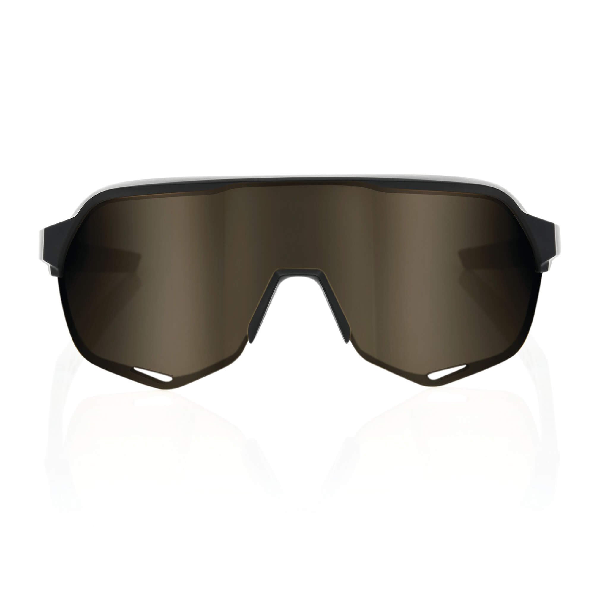 100% S2 Glasses Matt Black / Soft Gold Mirror Lens - FREE UK Shipping, FREE 365 Day Returns | Moto Central