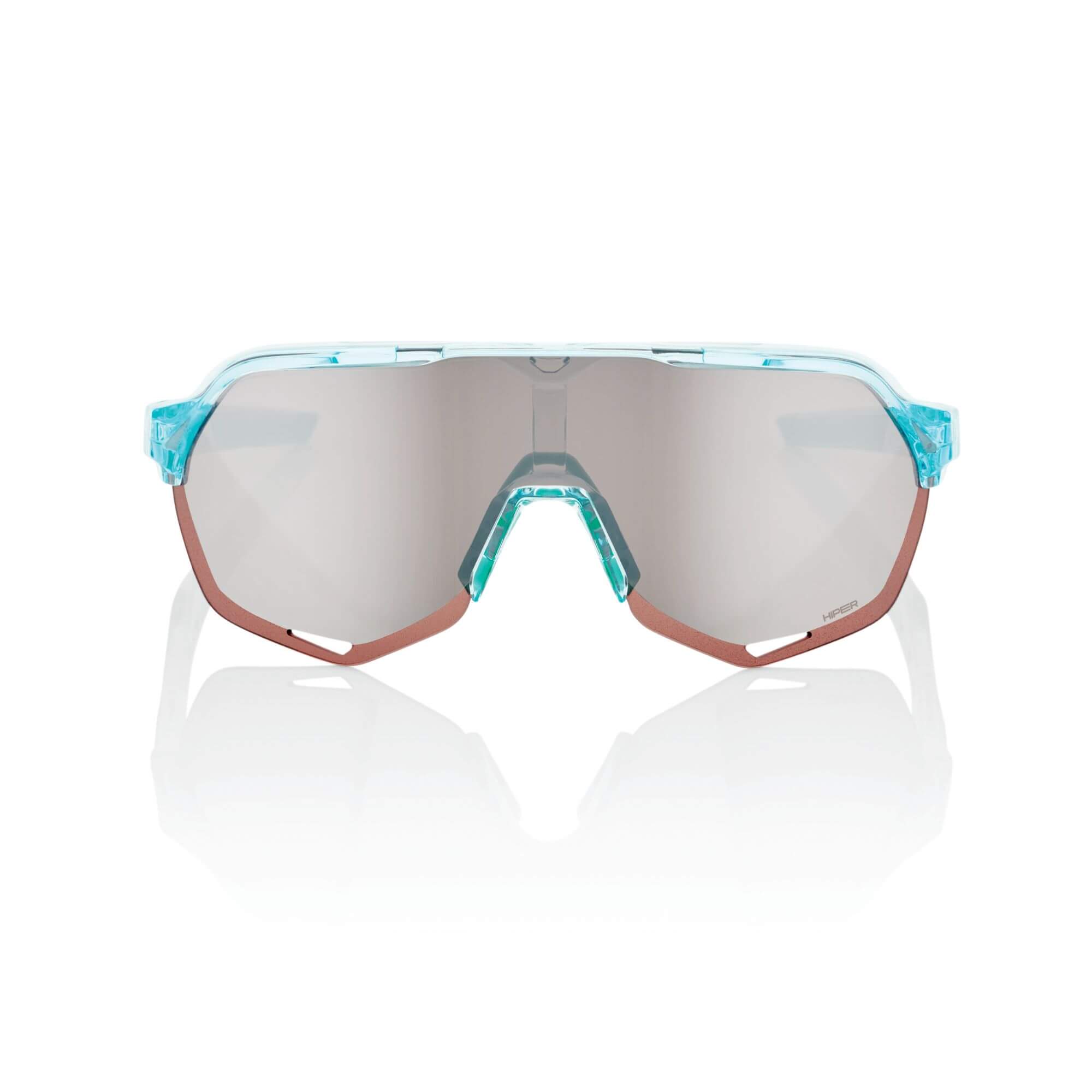 100% S2 Glasses Polished Translucent Mint / HiPER Silver Mirror Lens - FREE UK Shipping, FREE 365 Day Returns | Moto Central