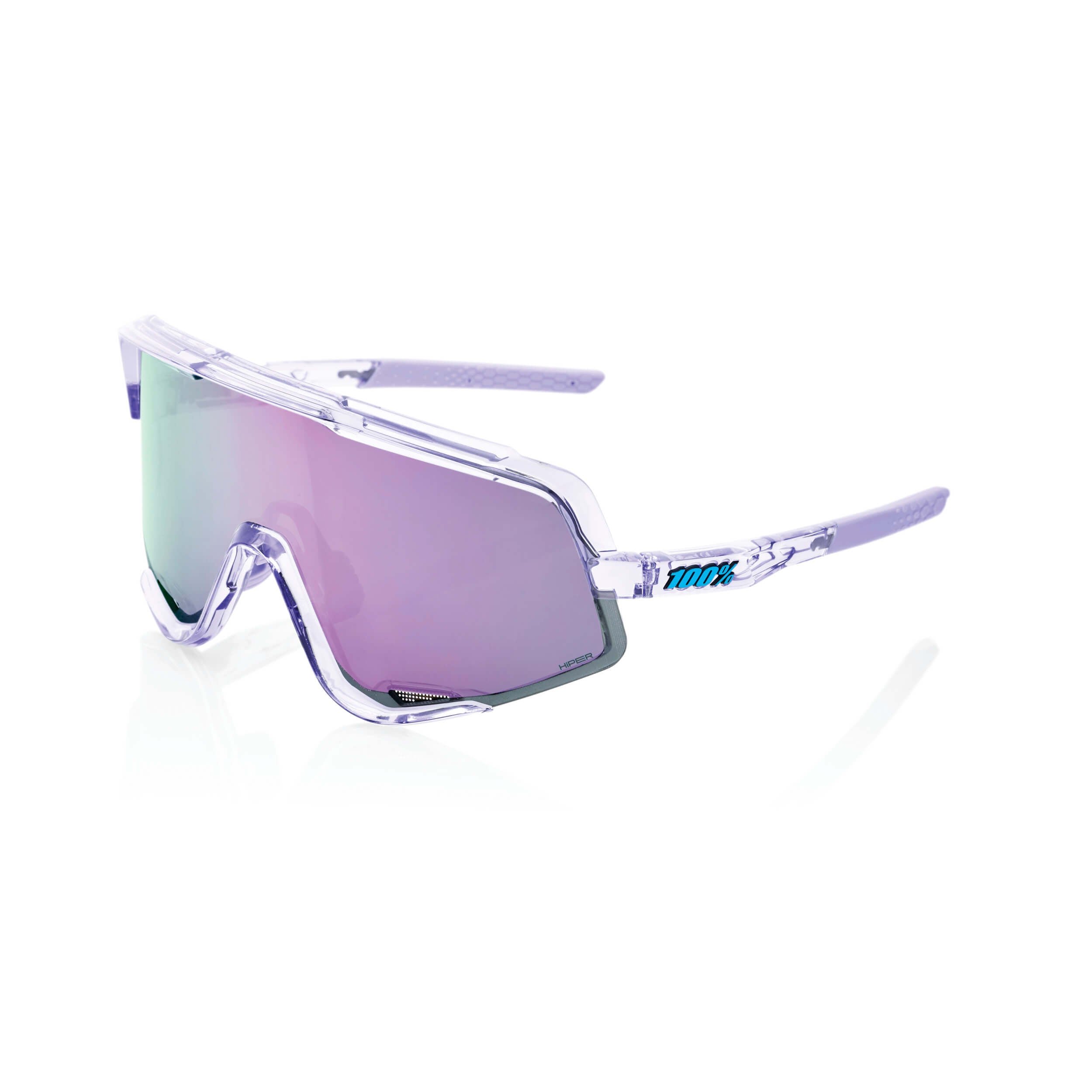 100% Glendale Glasses Polished Translucent Lavender / HiPER Lavender Mirror - FREE UK Shipping, FREE 365 Day Returns | Moto Central