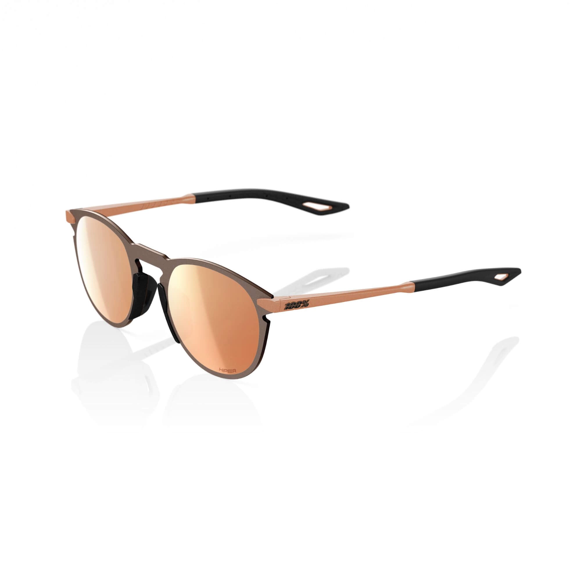 100% Legere Round Glasses Matt Copper Chromium / HiPER Copper Mirror Lens - FREE UK Shipping, FREE 365 Day Returns | Moto Central