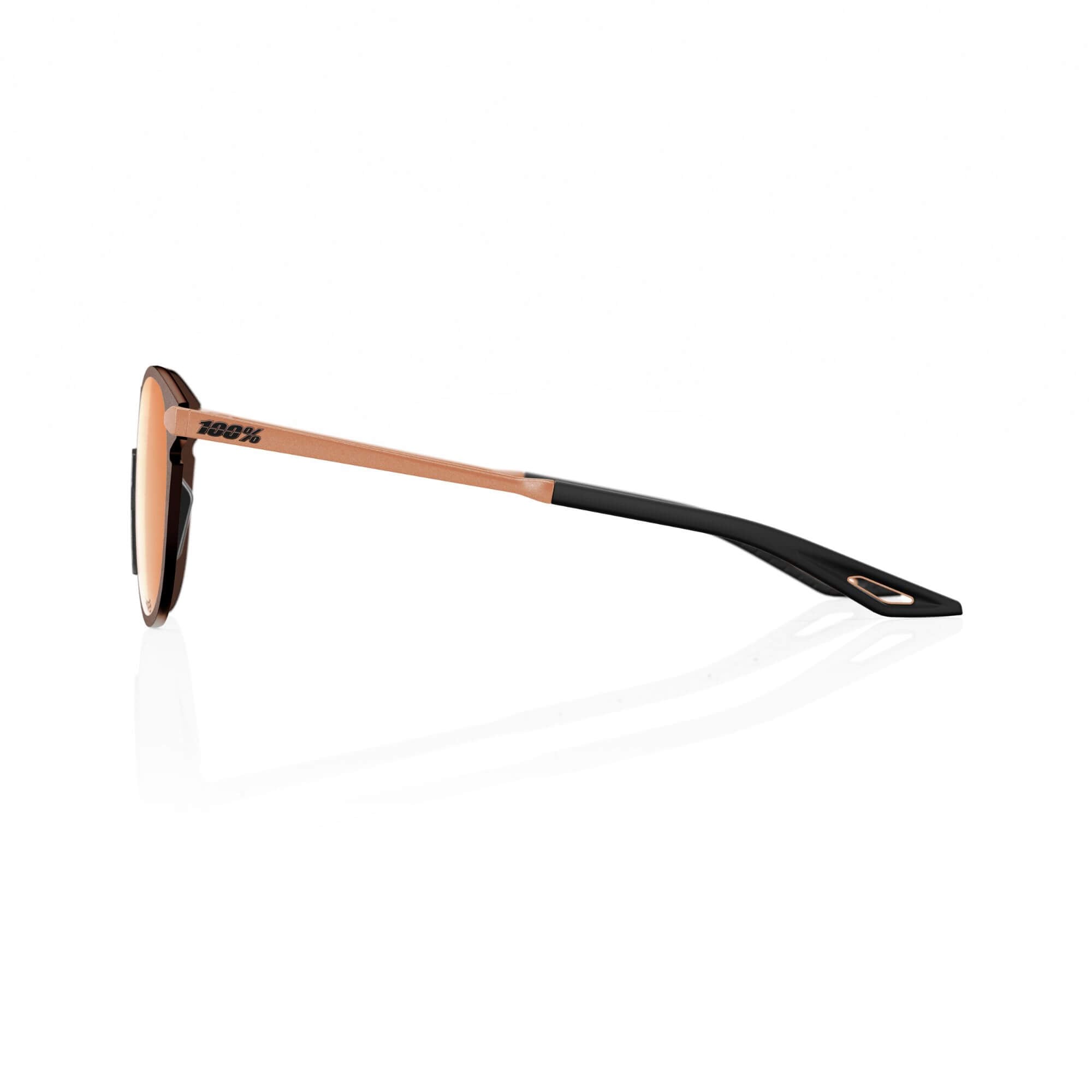 100% Legere Round Glasses Matt Copper Chromium / HiPER Copper Mirror Lens - FREE UK Shipping, FREE 365 Day Returns | Moto Central