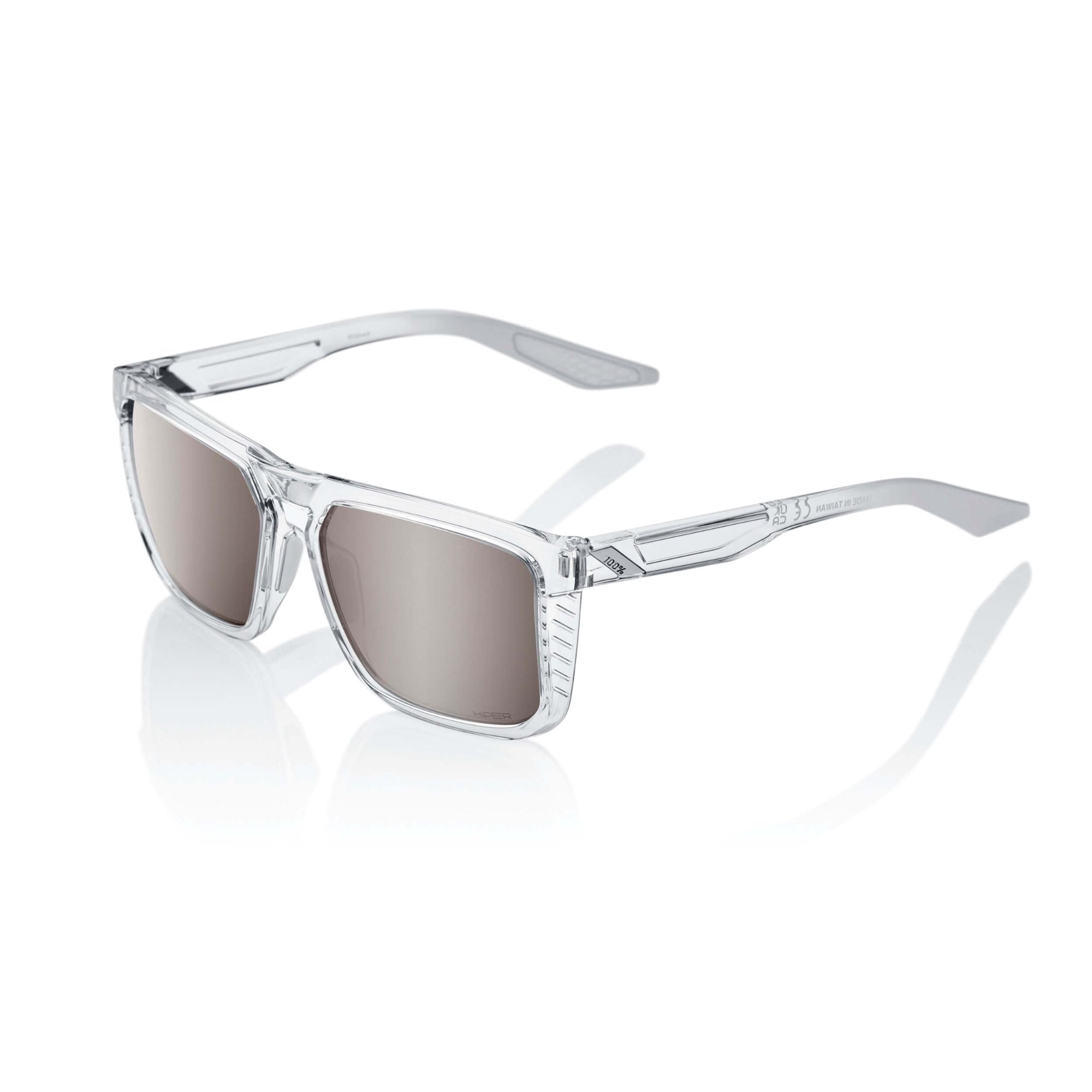 100% Renshaw Glasses Polished Crystal Haze / HiPER Silver Mirror Lens - FREE UK Shipping, FREE 365 Day Returns | Moto Central