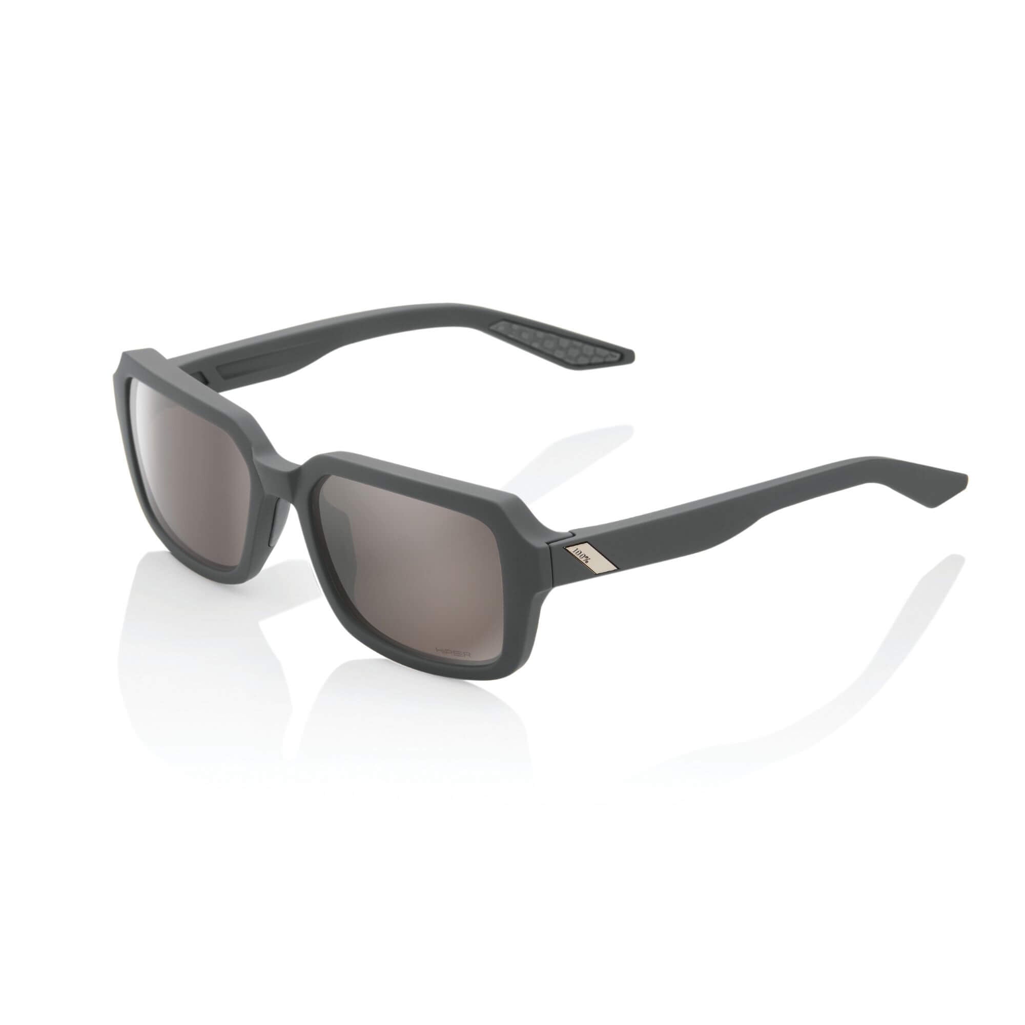 100% Rideley Glasses Soft Tact Cool Grey / HiPER Silver Mirror Lens - FREE UK Shipping, FREE 365 Day Returns | Moto Central