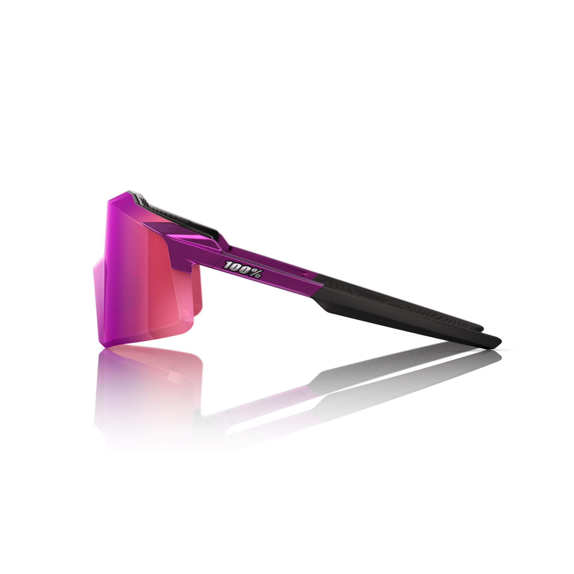 100% Aerocraft Glasses Gloss Purple Chrome / Purple Multilayer Mirror Lens - FREE UK Shipping, FREE 365 Day Returns | Moto Central