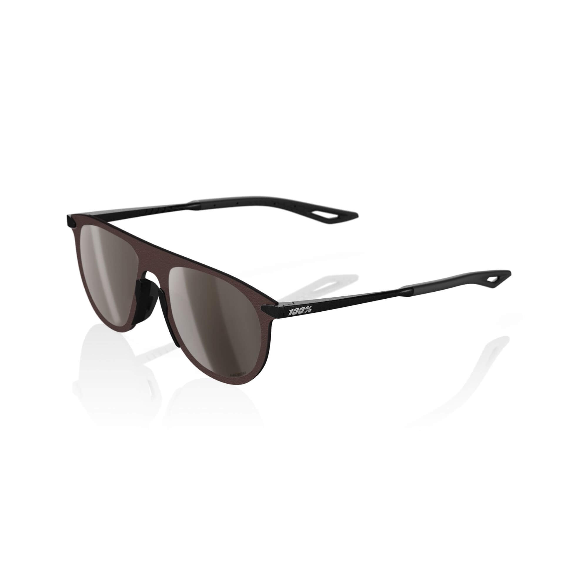 100% Legere Coil Glasses Matt Black / HiPER Silver Mirror Lens - FREE UK Shipping, FREE 365 Day Returns | Moto Central