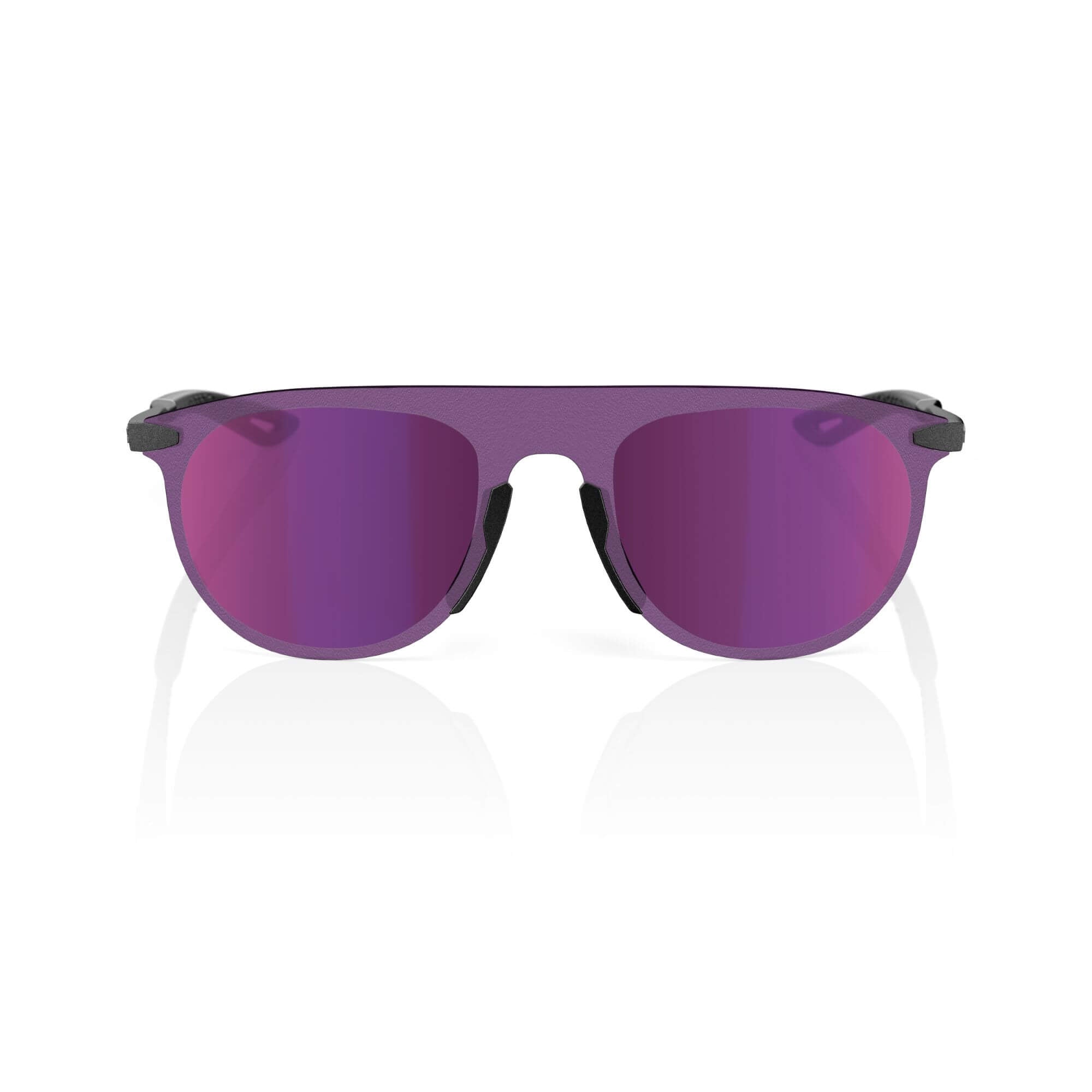 100% Legere Coil Glasses Matt Gunmetal / Purple Multilayer Mirror Lens - FREE UK Shipping, FREE 365 Day Returns | Moto Central