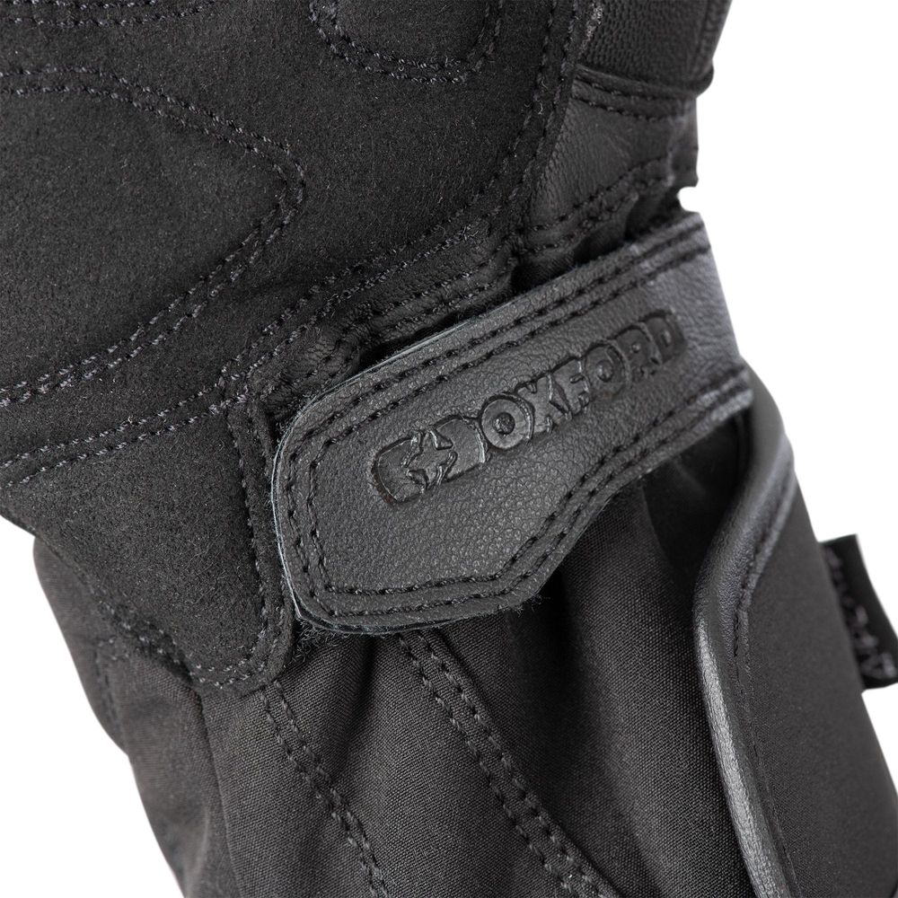 Oxford Calgary 2.0 Leather Gloves Black - FREE UK Shipping, FREE 365 Day Returns | Moto Central