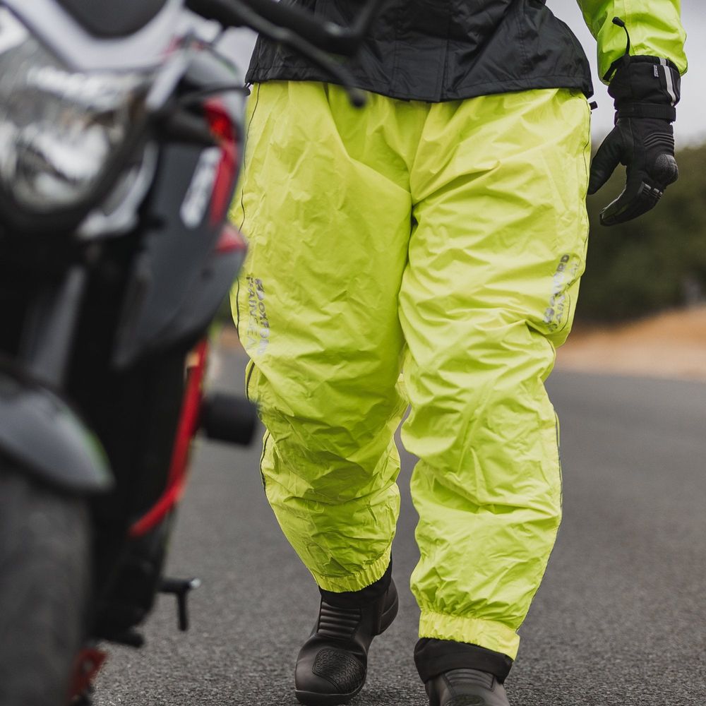 Oxford Rainseal Over Trouser Fluo Yellow - FREE UK Shipping, FREE 365 Day Returns | Moto Central