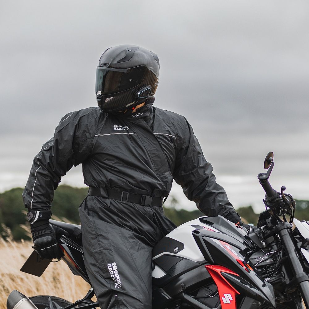 Oxford Rainseal Oversuit Black - FREE UK Shipping, FREE 365 Day Returns | Moto Central