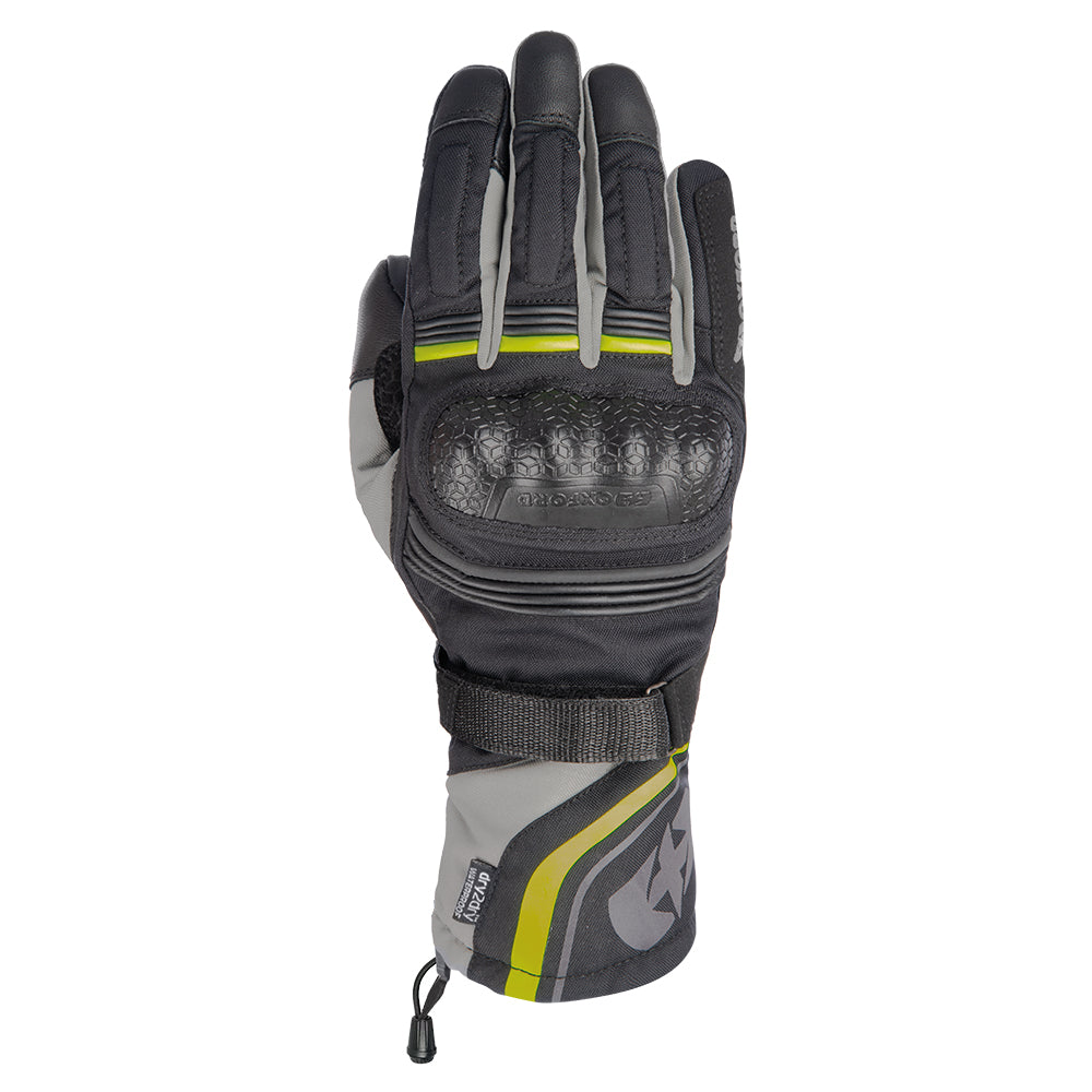 Oxford Montreal 4.0 Dry2Dry Gloves Black / Grey / Fluorescent