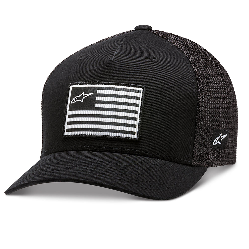 Alpinestars Flag Curved Bill Cap Black / Black