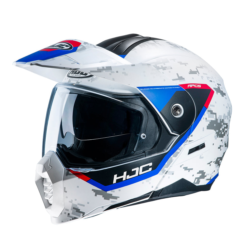 HJC C80 Bult Flip-Up Helmet MC21SF White / Red / Blue