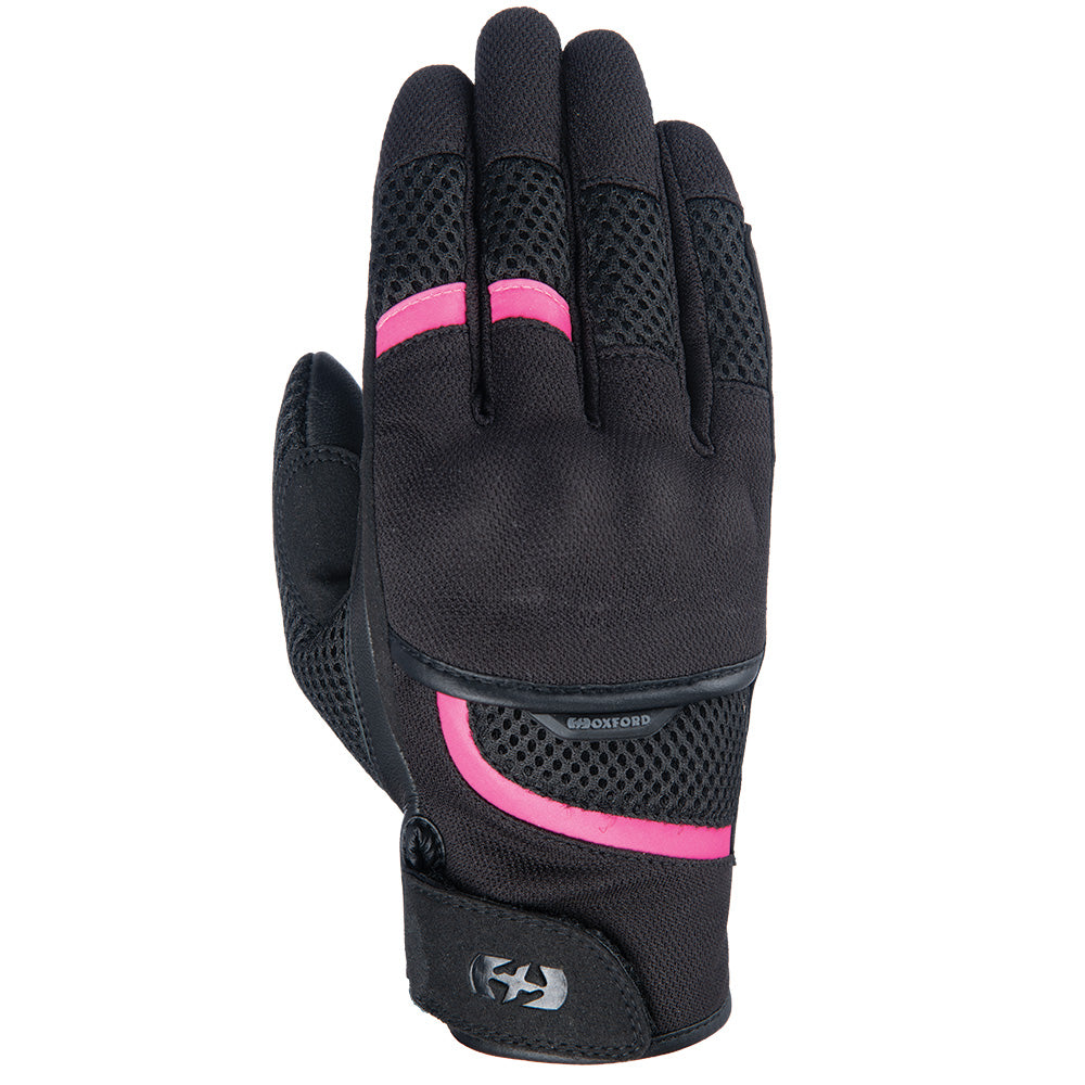 Oxford Brisbane Ladies Textile Gloves Black / Pink