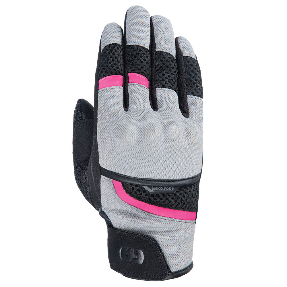 Oxford Brisbane Ladies Textile Gloves Grey / Pink / Black