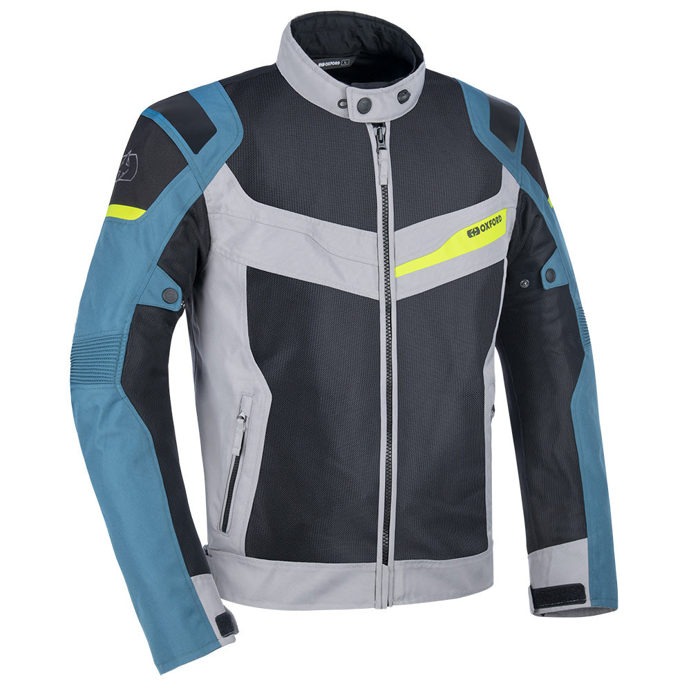 Oxford Dakar Dry2Dry Air Textile Jacket Silver / Blue / Fluo Yellow